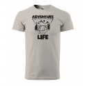 HIPKINS Adventure Life tričko s krátkym rukávom šedé v.3