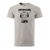HIPKINS Adventure Life tričko s krátkym rukávom šedé v.3